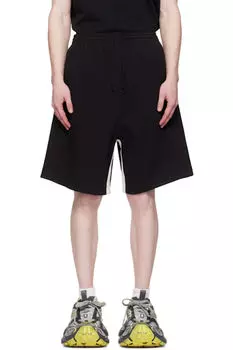 Черные контрастные спортивные шорты We11done