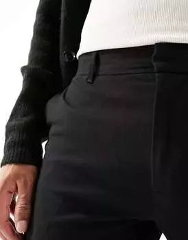 Черные костюмные брюки New Look