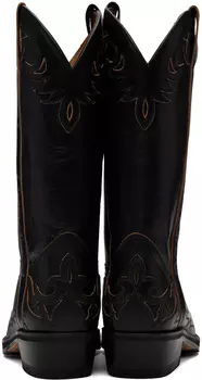 Черные ковбойские сапоги Боготы Won Hundred