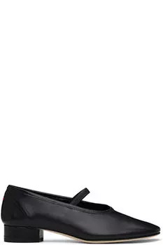 Черные кожаные балетки Pippa Aeyde