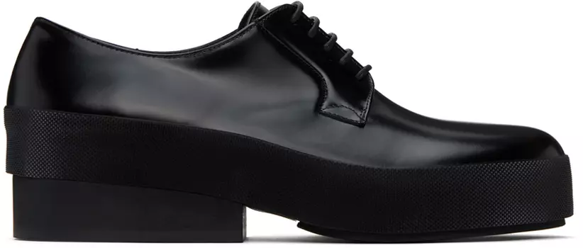 Черные кожаные Блюхеры Raf Simons