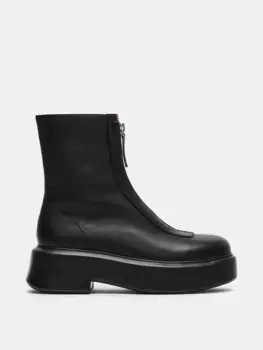 Черные кожаные ботильоны Jones с застежкой-молнией и выступами до щиколотки Steve Madden, черный