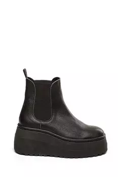 Черные кожаные ботильоны Pegasus Steve Madden, черный