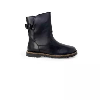 Черные кожаные ботинки Birkenstock