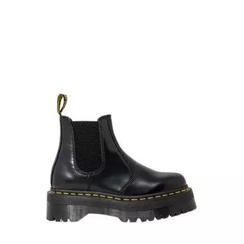Черные кожаные ботинки Dr. Martens