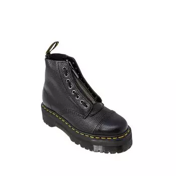 Черные кожаные ботинки Dr. Martens