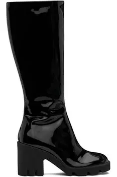 Черные кожаные ботинки Stride Burberry