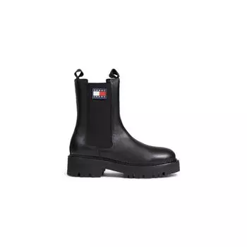 Черные кожаные ботинки Tommy Hilfiger