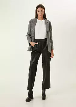 Черные кожаные брюки Beymen