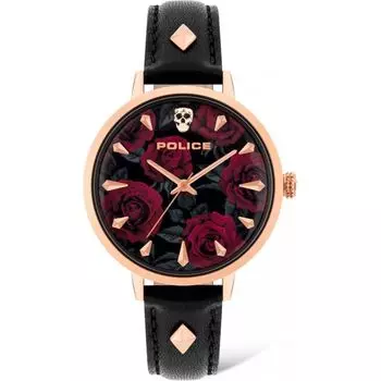 Черные кожаные часы The Police