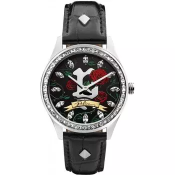 Черные кожаные часы The Police