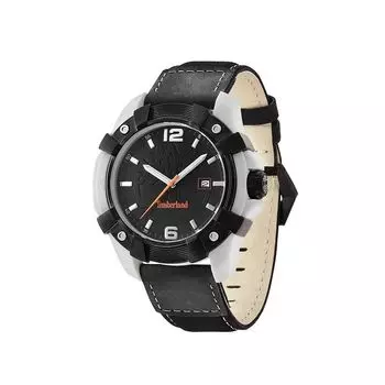 Черные кожаные часы Timberland