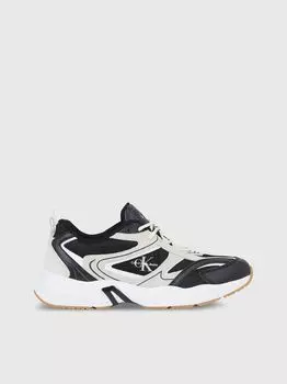 Черные кожаные кроссовки Calvin Klein