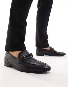 Черные кожаные лоферы ALDO Gento с трензелем