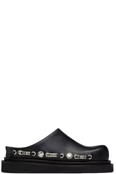 Черные кожаные мокасины без застежек Toga Pulla