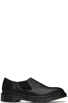 Черные кожаные мокасины Louis Analine без застежек Dr. Martens