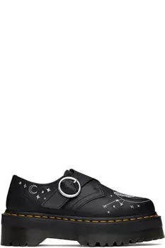Черные кожаные монки на платформе Celestial Moth Dr. Martens
