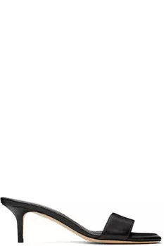 Черные кожаные мюли Ilvy Aeyde