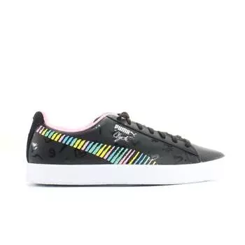 Черные кожаные мужские кроссовки на шнуровке Clyde x Bradley Theodore 369555 01 Puma, черный