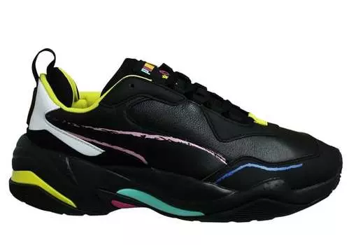 Черные кожаные мужские кроссовки на шнуровке Thunder x Bradley Theodore 369394 01 Puma, черный