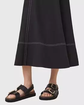 Черные кожаные сандалии AllSaints Isla