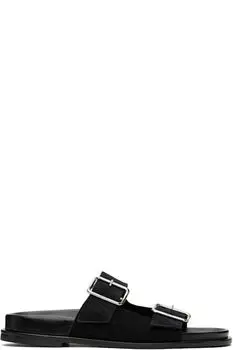 Черные кожаные сандалии Meena Aeyde