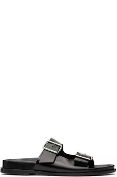 Черные кожаные сандалии Meena Aeyde