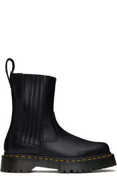 Черные кожаные сапоги Amaaya Lo Dr. Martens