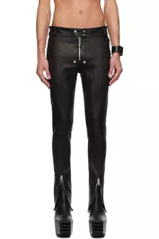 Черные кожаные штаны Hollywood Tyrone Bela Rick Owens