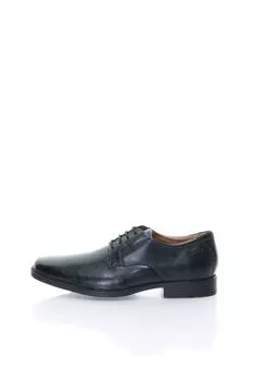 Черные кожаные туфли Clarks, черный