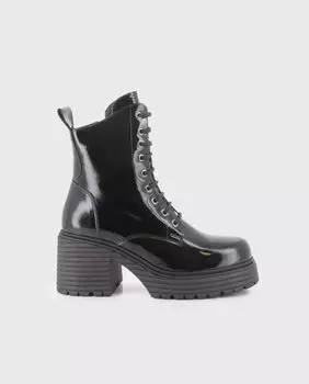 Черные кожаные женские ботильоны Blogger, черный