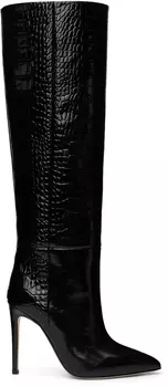 Черные крокодиловые сапоги Paris Texas