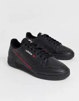 Черные кроссовки adidas Originals Continental 80-х