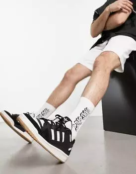 Черные кроссовки adidas Originals Forum Low CL