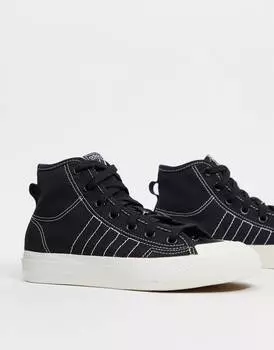 Черные кроссовки adidas Originals Nizza Hi