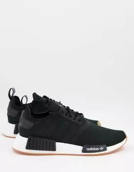 Черные кроссовки adidas Originals NMD_R1 с резиновой подошвой - BLACK