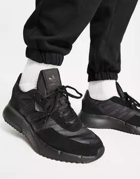 Черные кроссовки adidas Originals Retropy F2