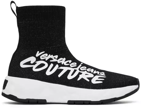 Черные кроссовки Atom Versace Jeans Couture