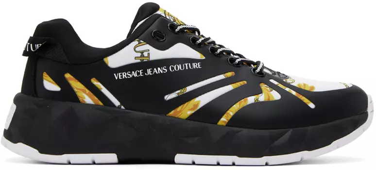 Черные кроссовки Atom Versace Jeans Couture