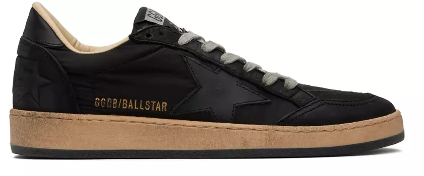 Черные кроссовки Ball Star Golden Goose