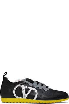 Черные кроссовки Chromathon Valentino Garavani