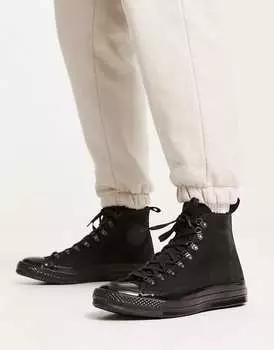 Черные кроссовки Converse Chuck 70 Hi с деталями для походов