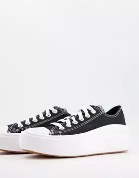 Черные кроссовки Converse Chuck Taylor All Star Move Ox