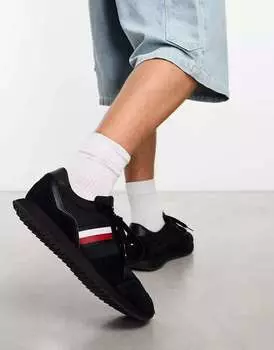 Черные кроссовки для бега Tommy Hilfiger