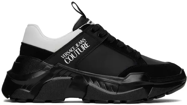 Черные кроссовки для спидтрека Versace Jeans Couture