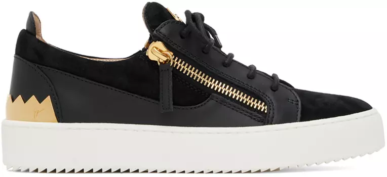 Черные кроссовки Frankie Shark Giuseppe Zanotti