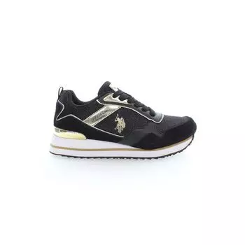 Черные кроссовки из полиэстера U.S. Polo Assn., черный