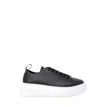 Черные кроссовки из синтетической кожи Armani Exchange