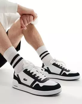 Черные кроссовки Lacoste t-clip 124 7 sma