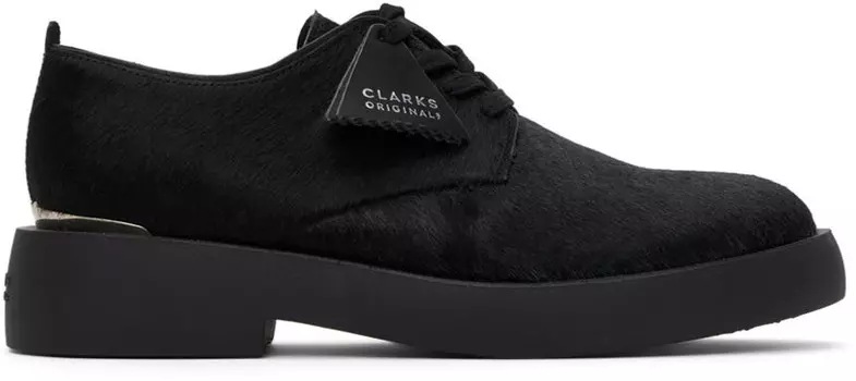Черные кроссовки Mileno London Derby из искусственного меха Clarks Originals